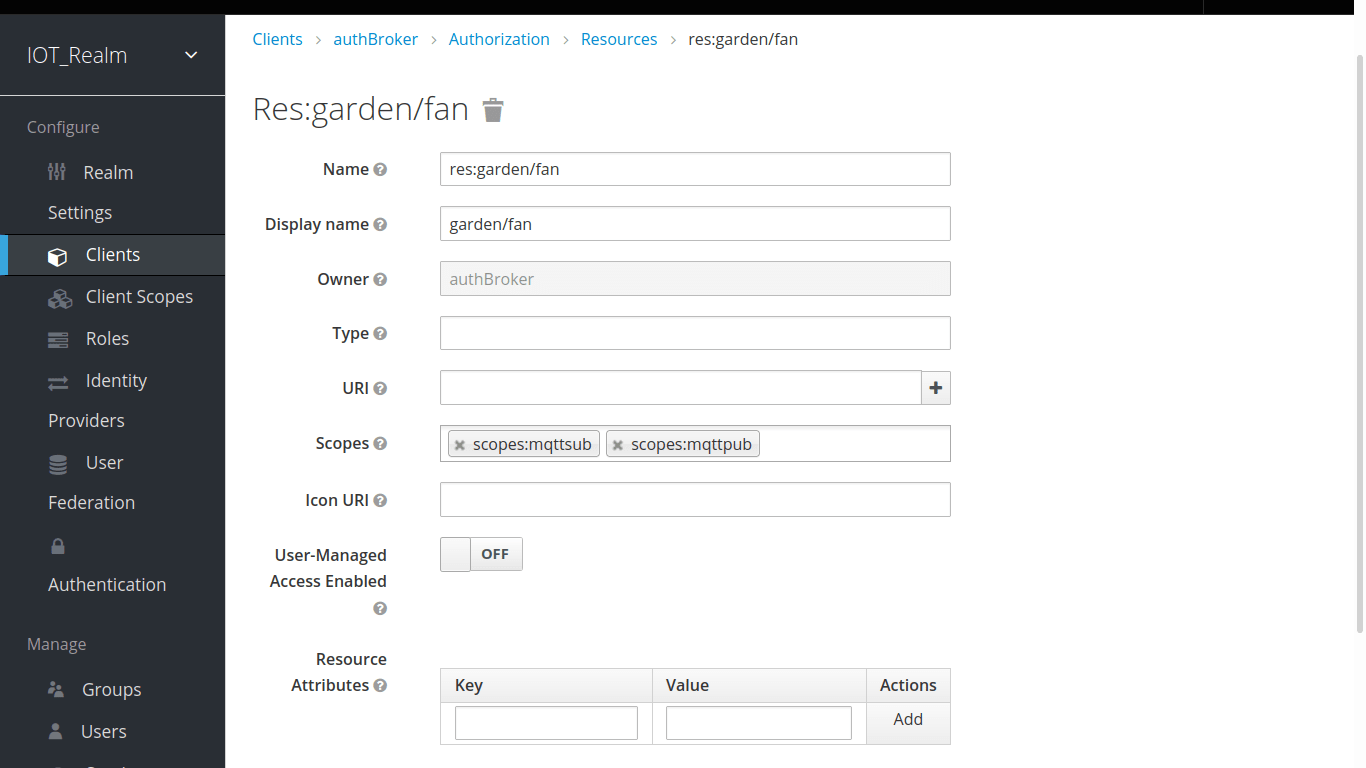 Keycloak Resource