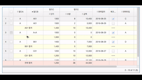 ax5grid