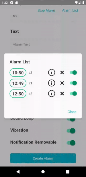 alarm-toggling