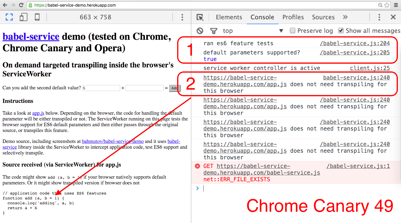 chrome canary 49