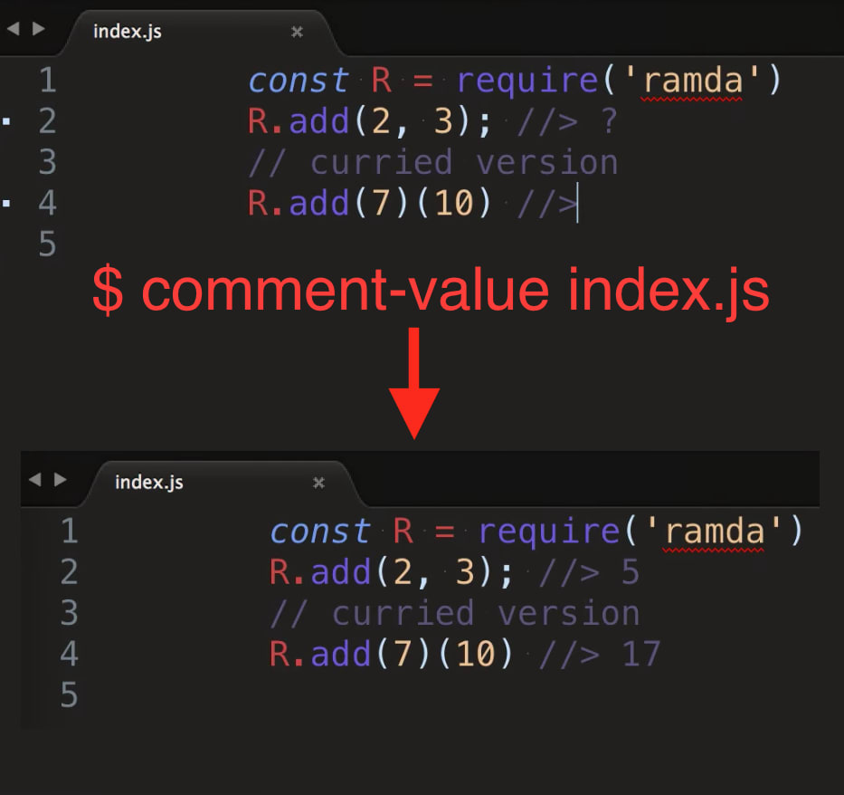 comment-value in action