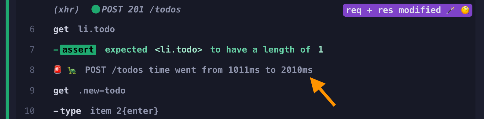 API call has changed its duration