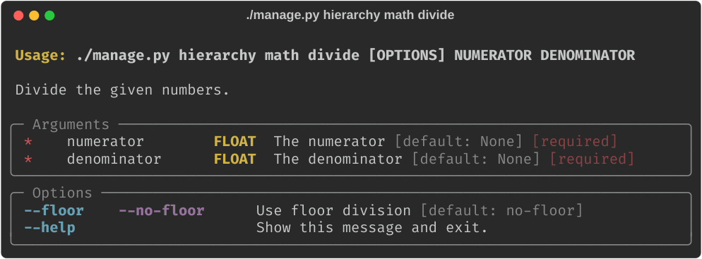 Grouping and Hierarchies Example - math divide