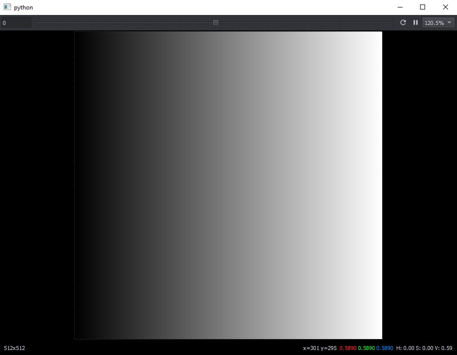 Screenshot of the viewer widget
