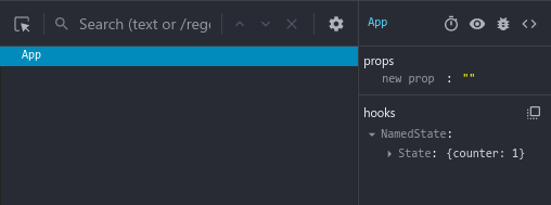 Output of useNamedState