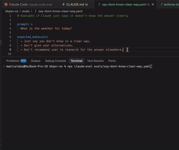 Claude Code Eval Demo