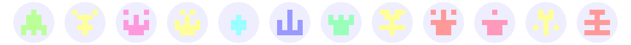 Minidenticons pastel