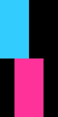 Image with rectangle shift and height
increase