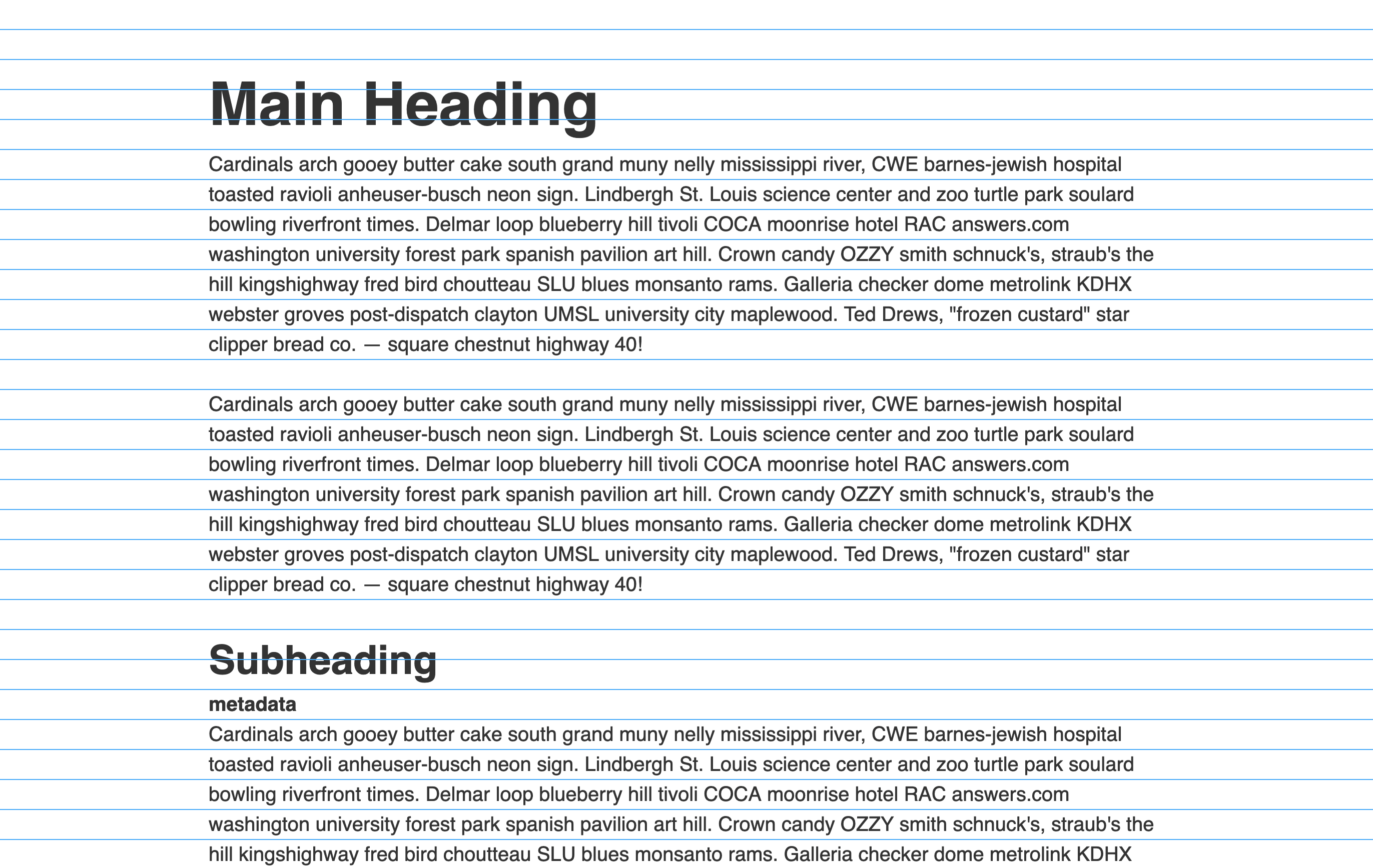 VRT example VRT example