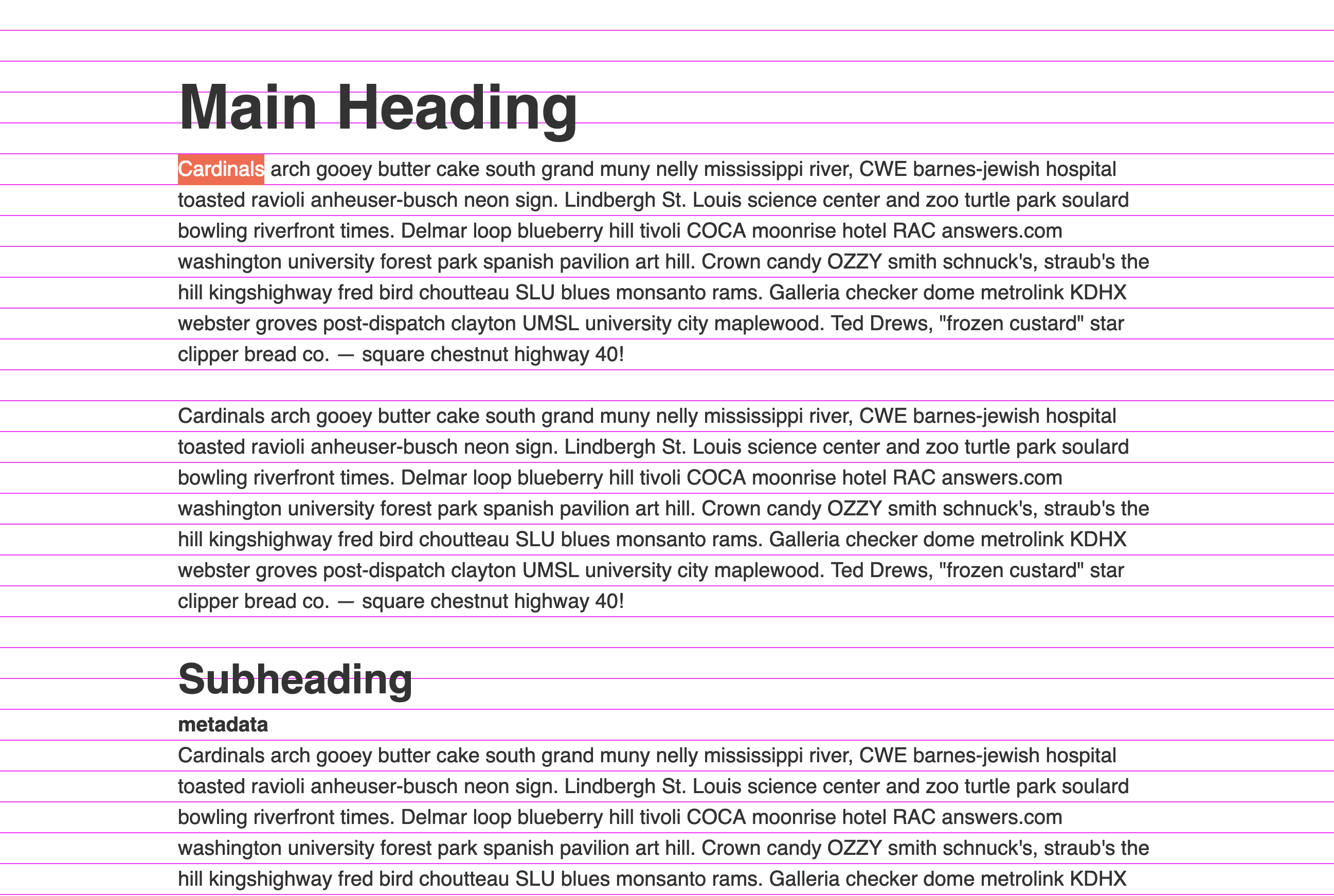 VRT example VRT example