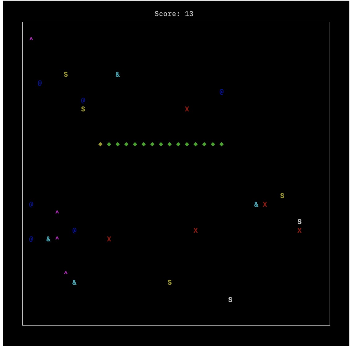 Gameplay in terminal