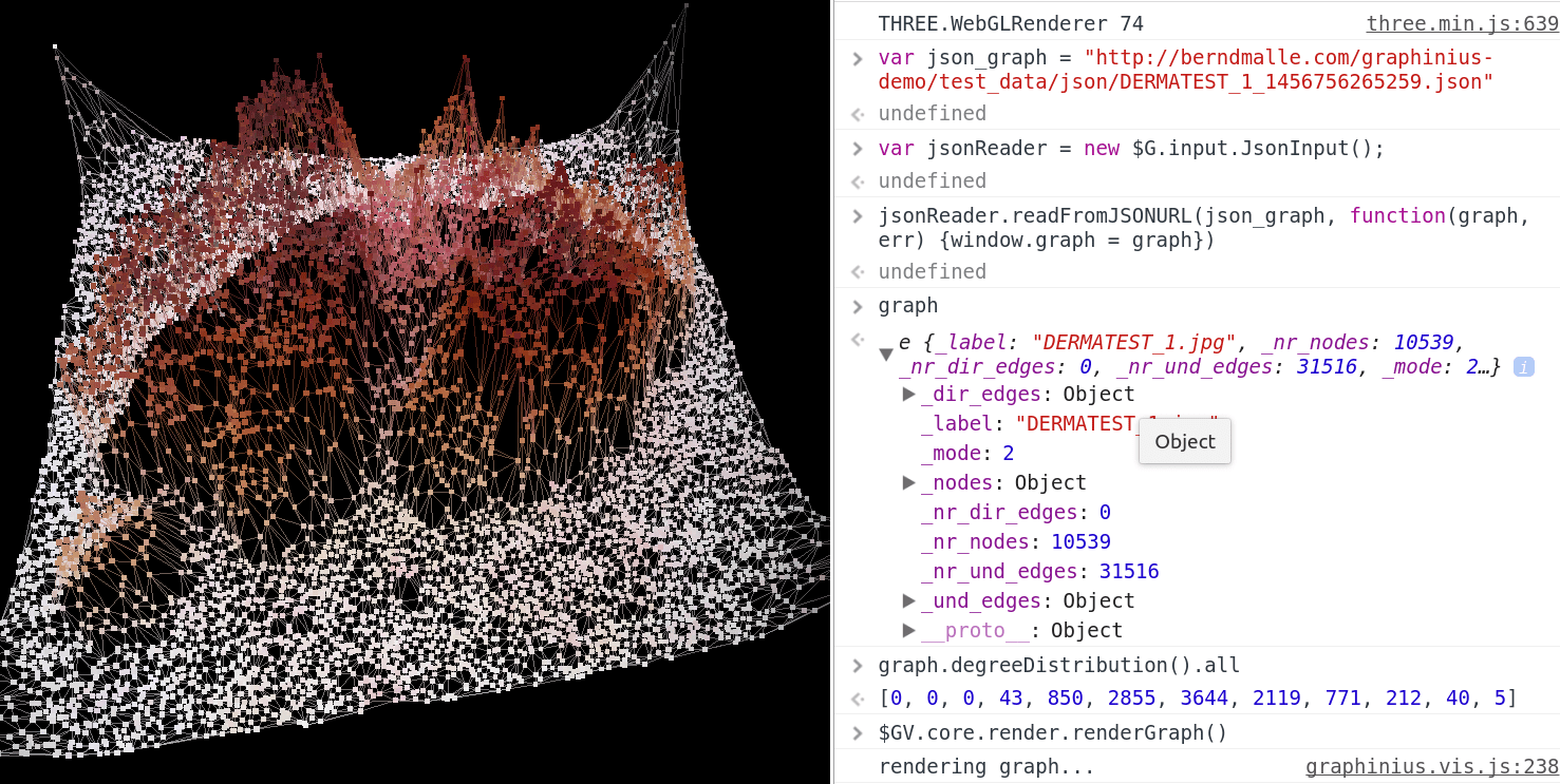 First graph visualization