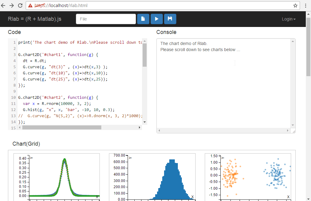 Run rlab on Web