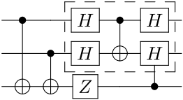 Example qcircuit output