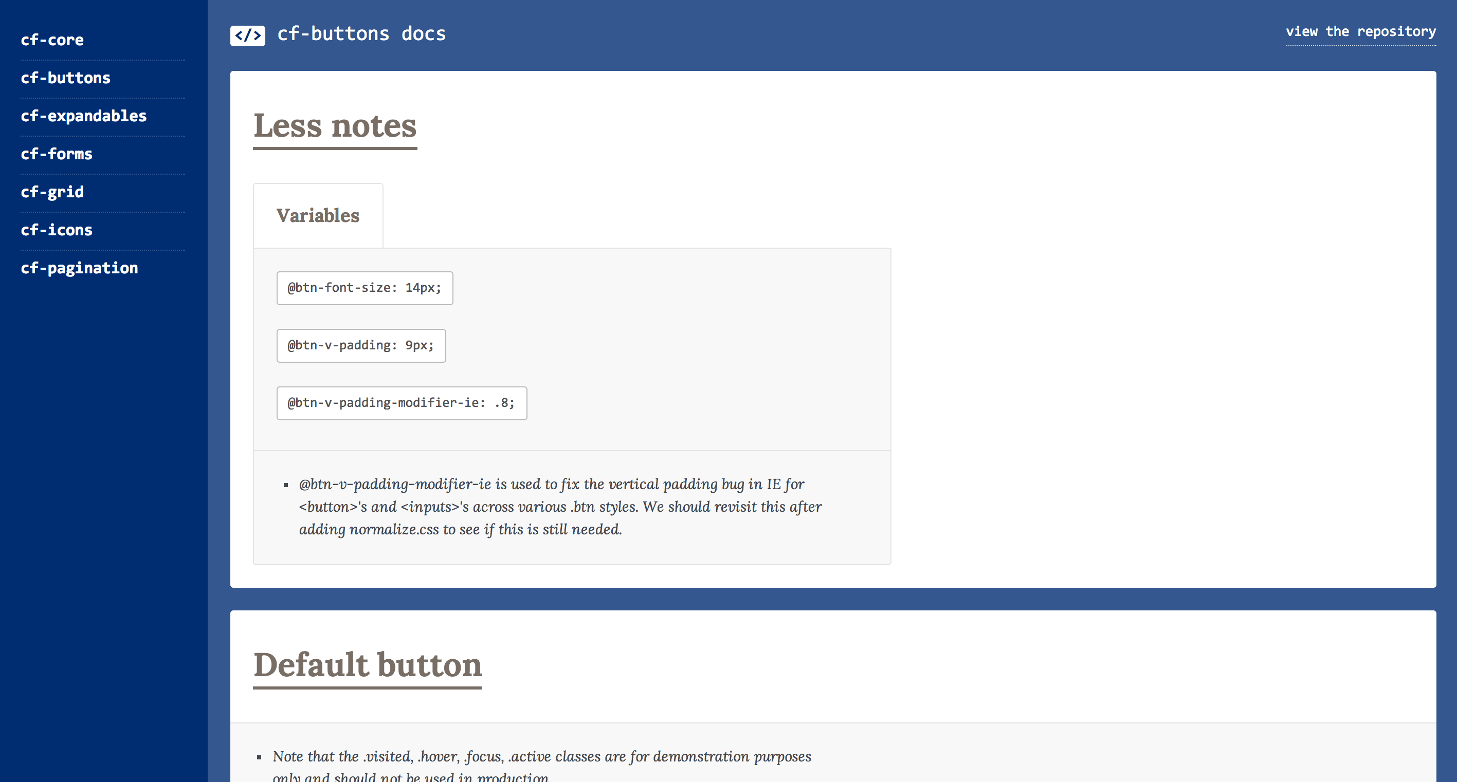 docs template screenshot