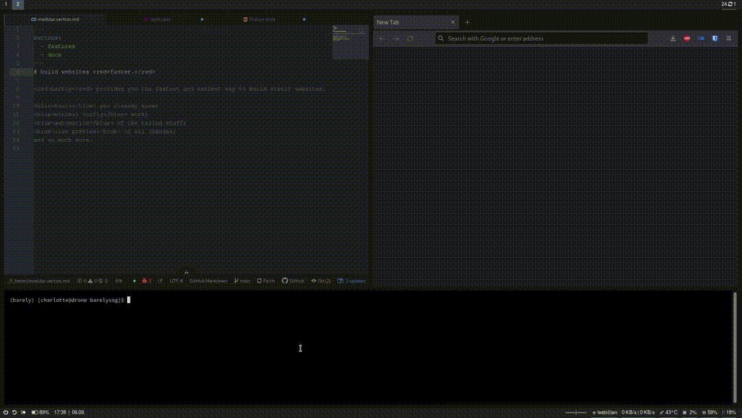 barely live demo gif