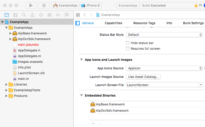 Embedded Binaries