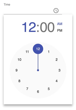 Image of Material UI TimePicker