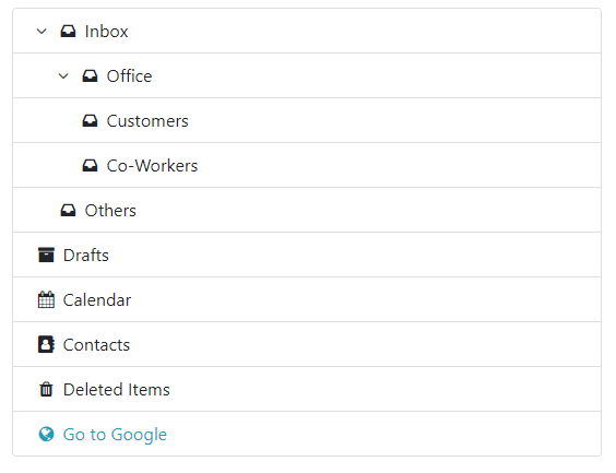 Bootstrap Tree View Default
