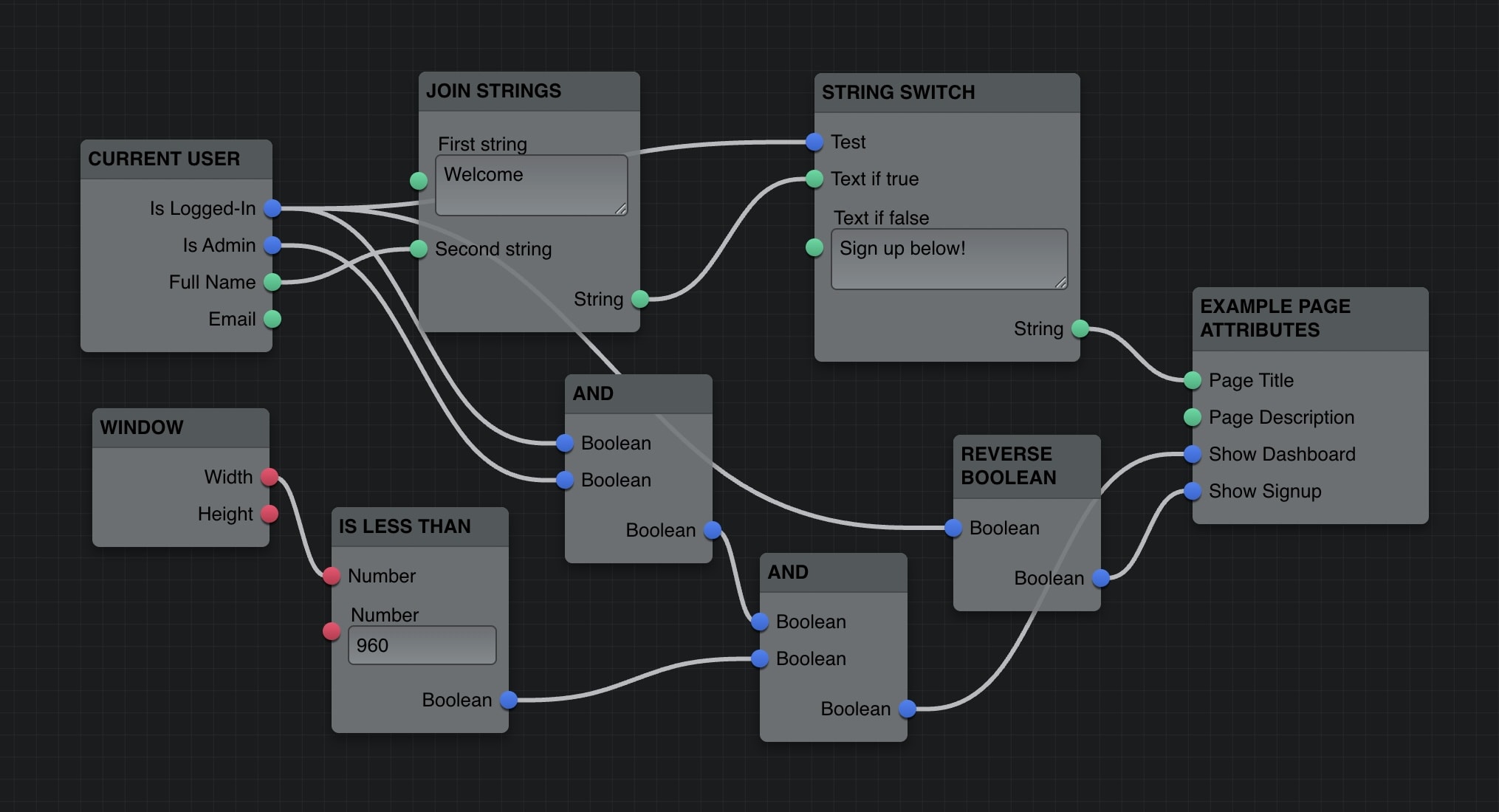 A screenshot of a live Flume editor