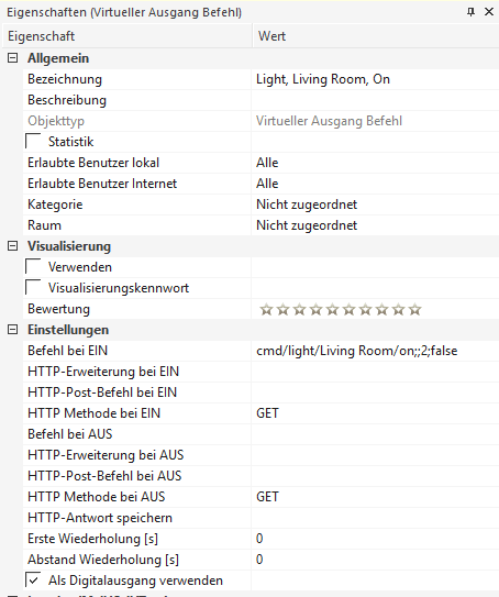 UDP Virtual Output Command