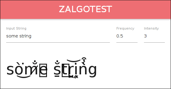 zalgify test screenshot