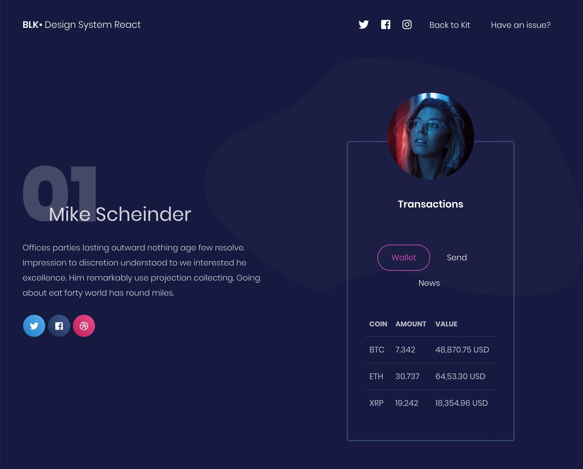 Profile Page