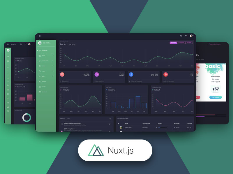 Nuxt Black Dashboard PRO