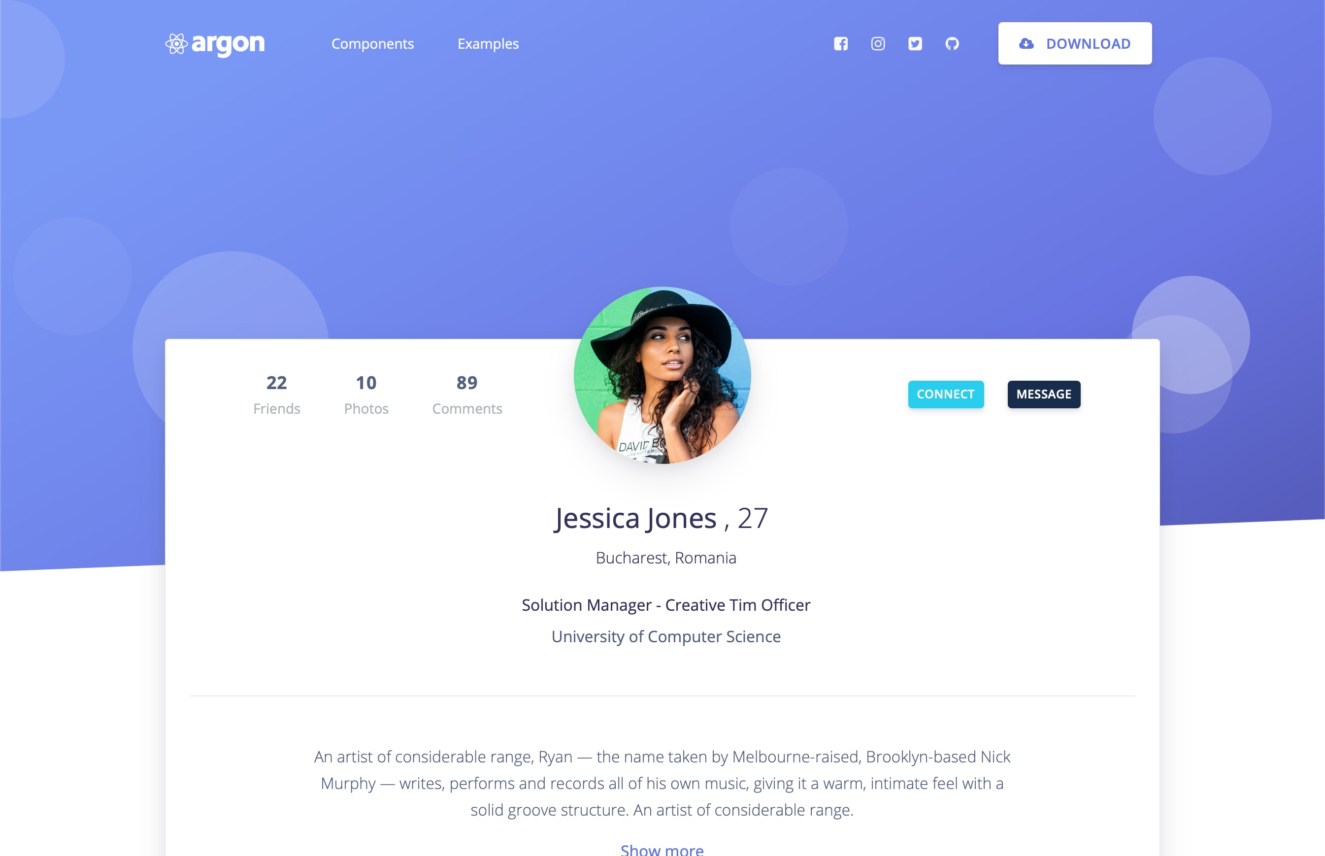 Profile Page