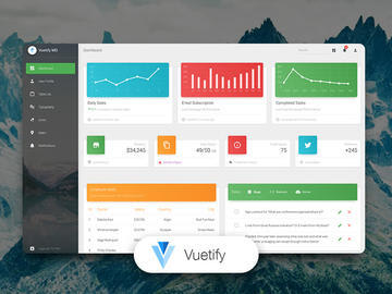 Material Dashboard Vuetify