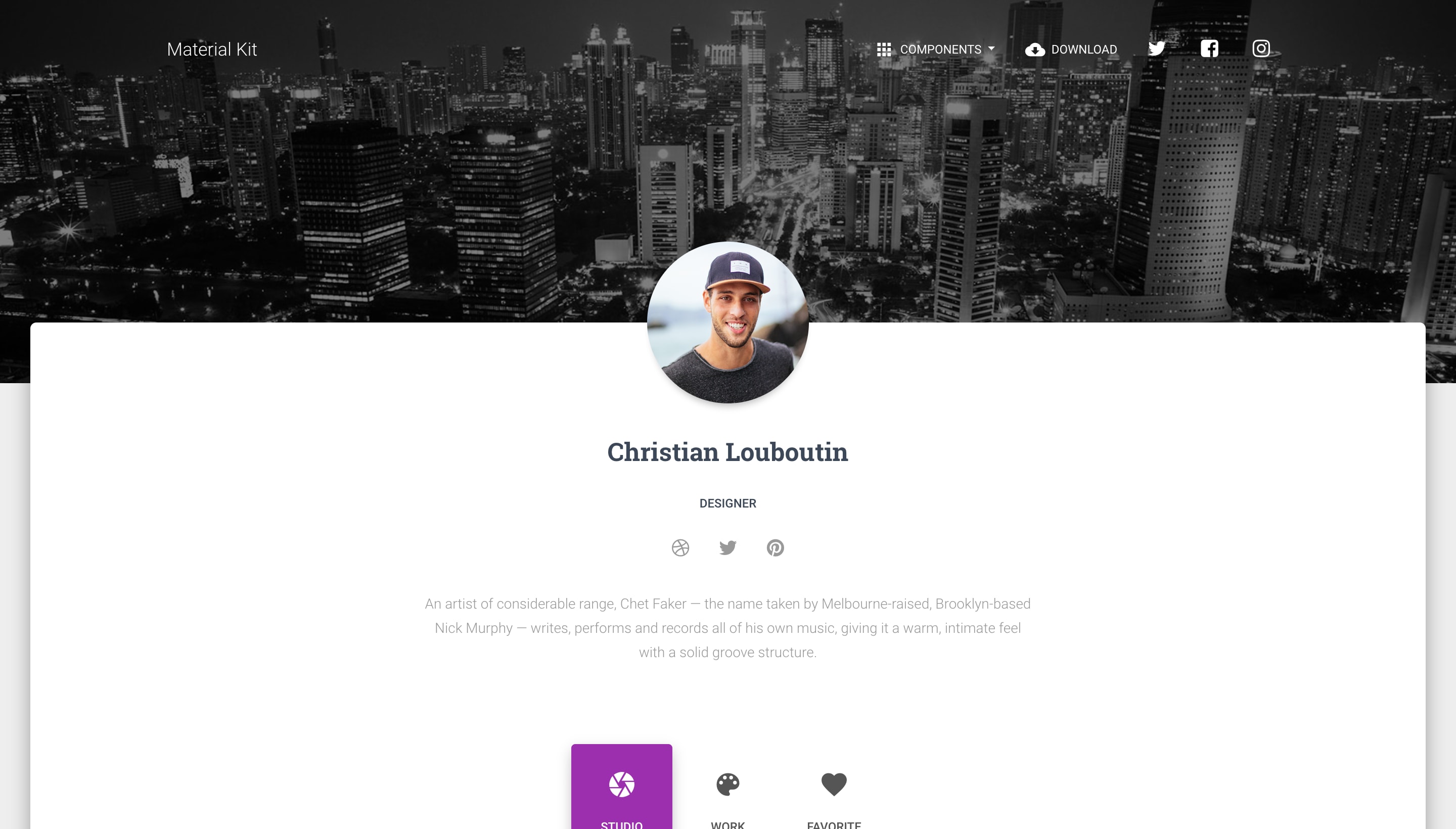 Profile Page