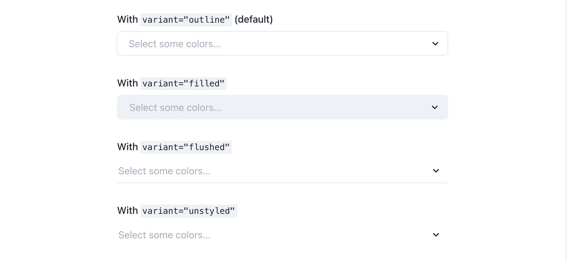 variant in light mode