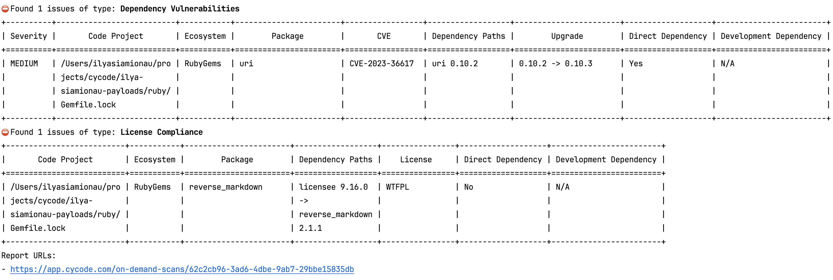 cli-report