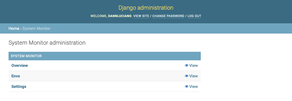 Index Admin Mini System Monitor