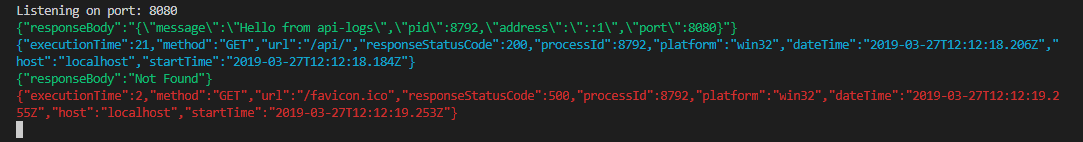 api-logs sample output