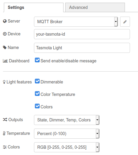 Light Config