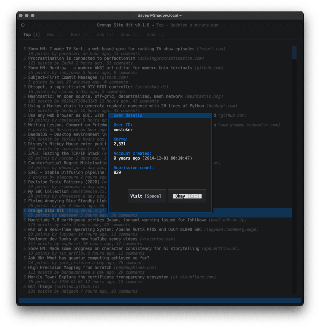 Viewing user details