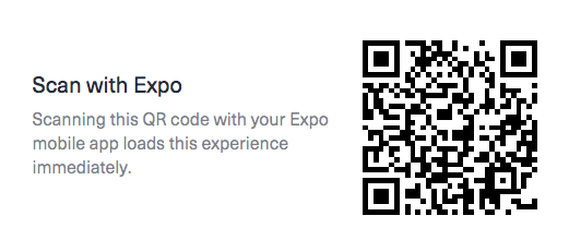 Expo QR Code