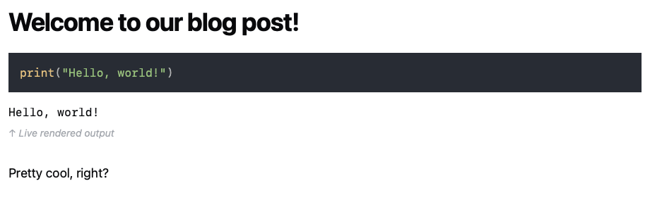 Screenshot of rendered markdown
post