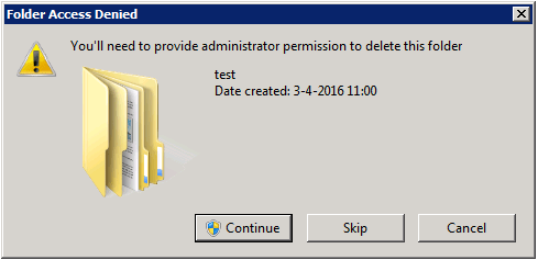 Folder Access Denied