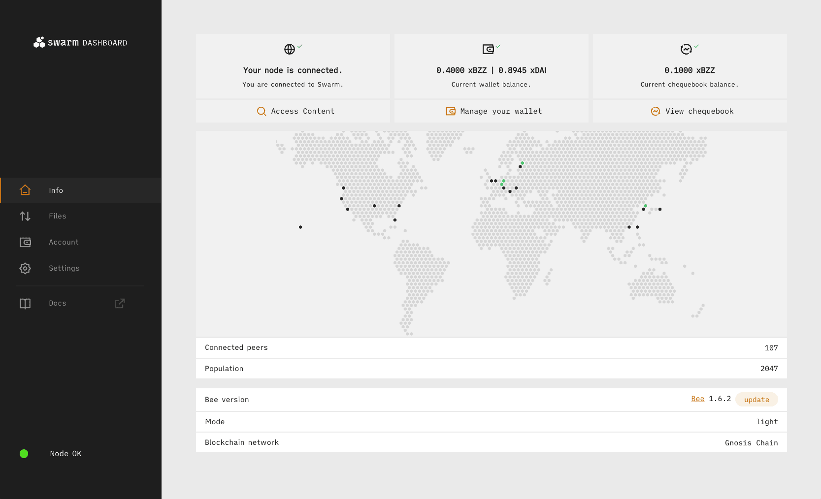 Status page