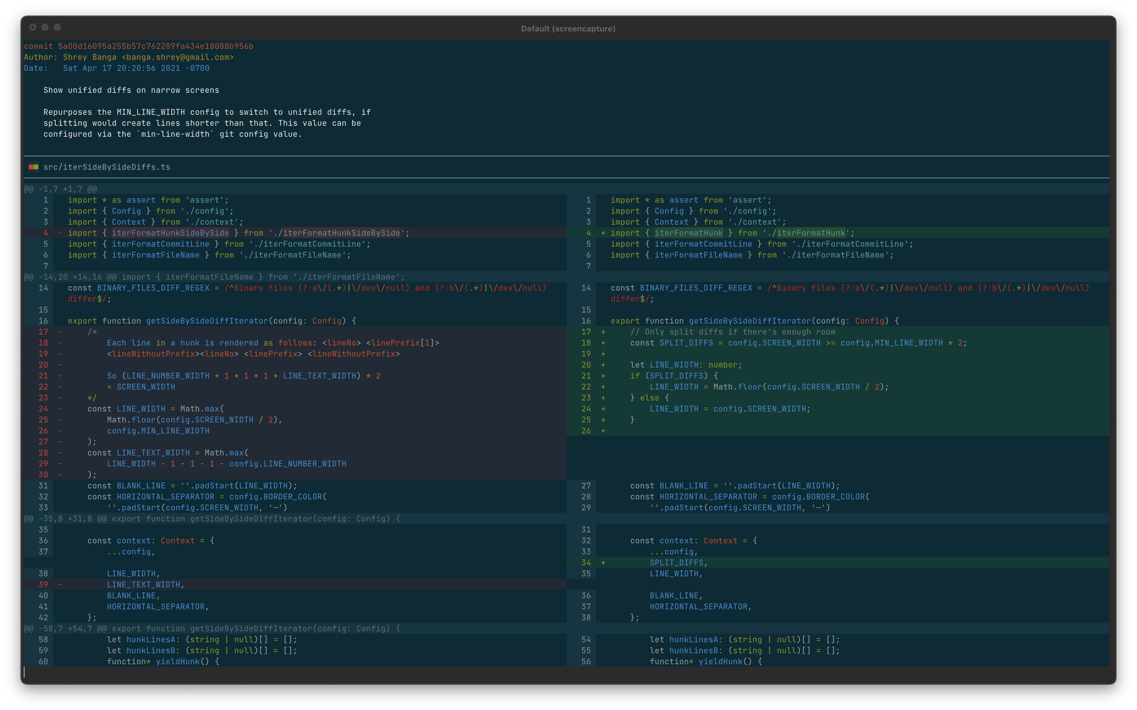 Screenshot of Solarized Dark theme