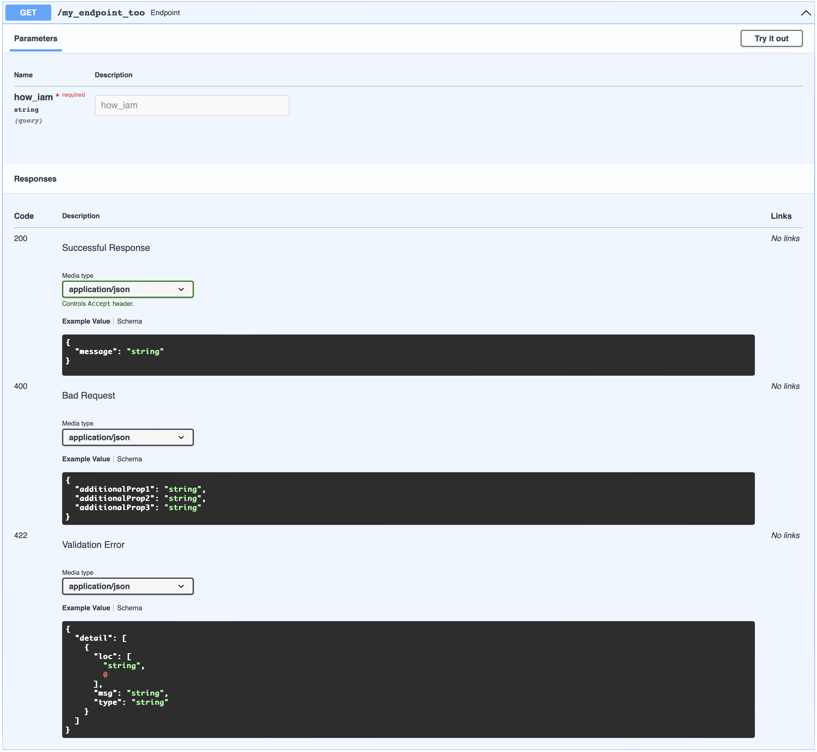 Keep responses data model