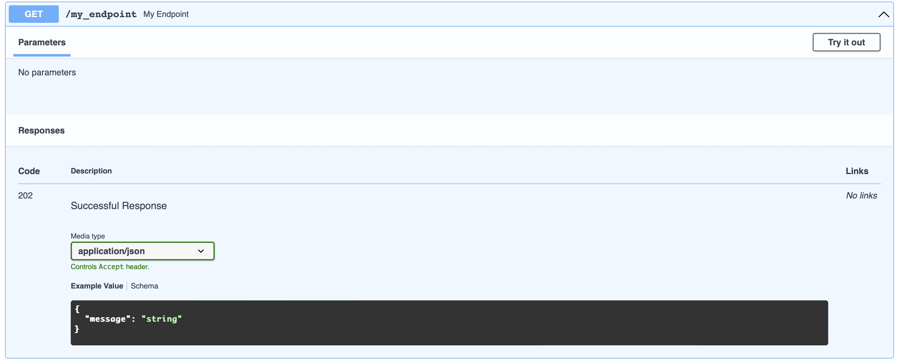 POST request swagger