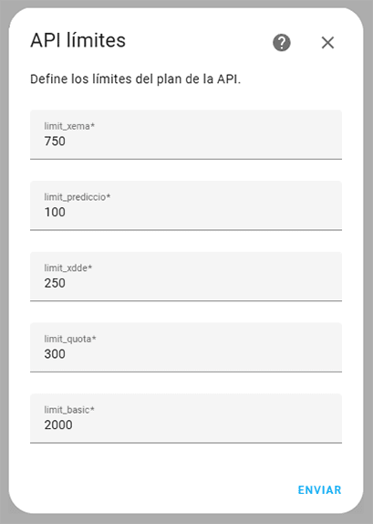 Meteocat custom component api limits setting dialog