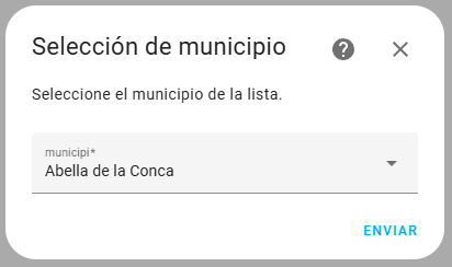 Meteocat custom component town picker dialog