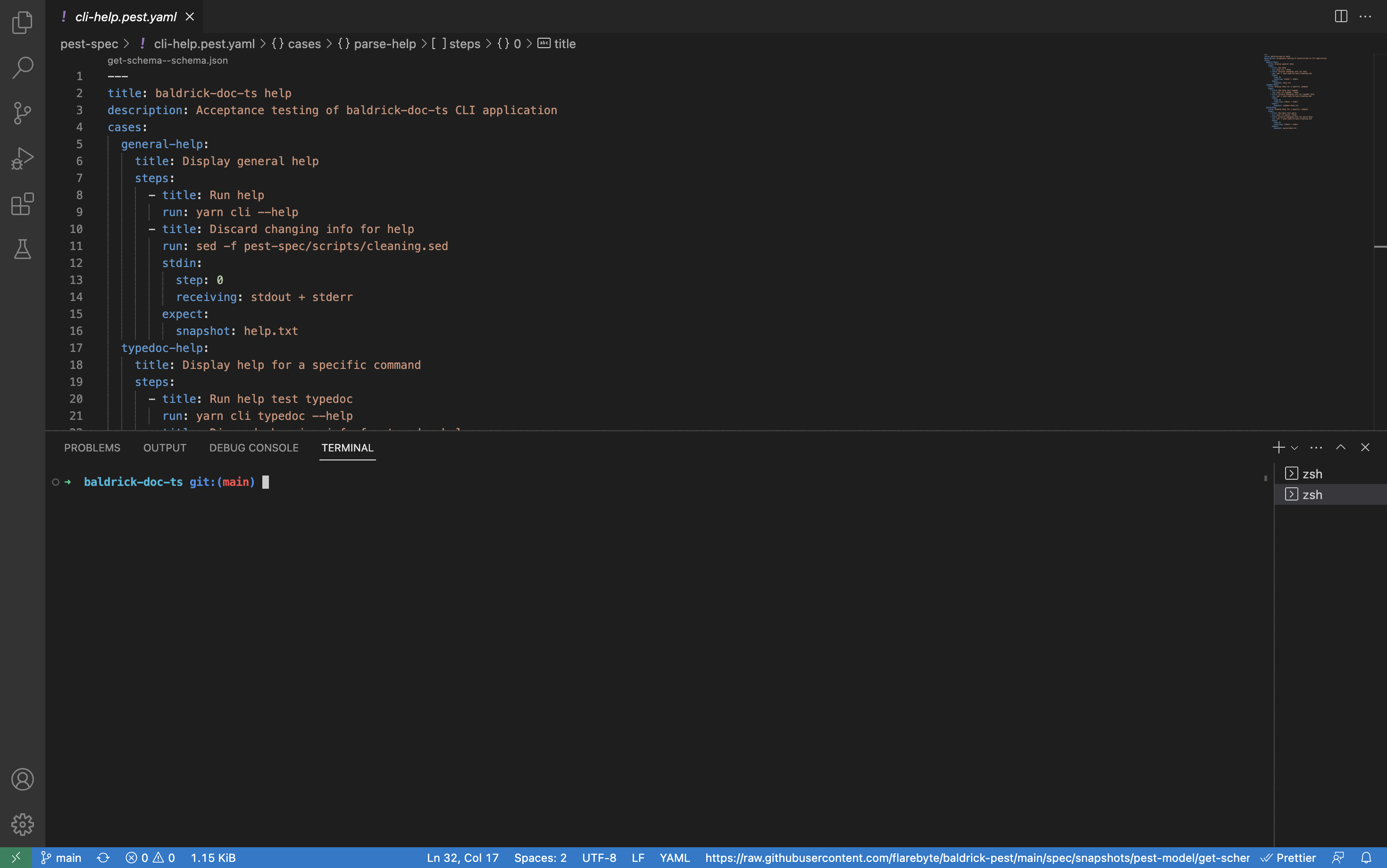 demo Example of baldrick-pest usage