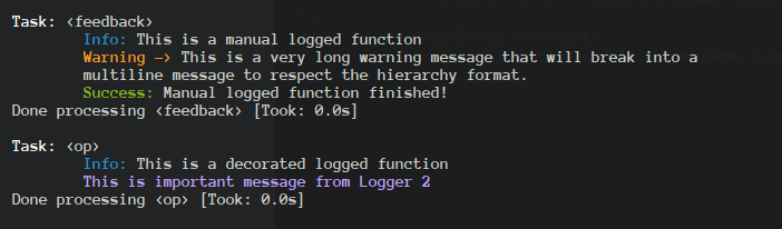 Function logging