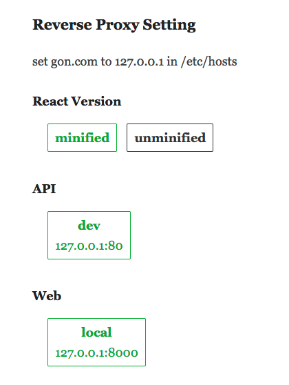 proxy setting