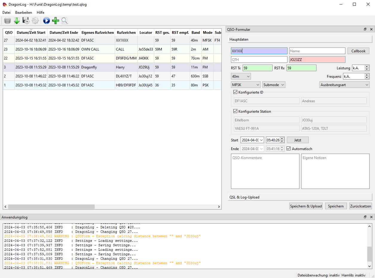 Screenshot in german translation